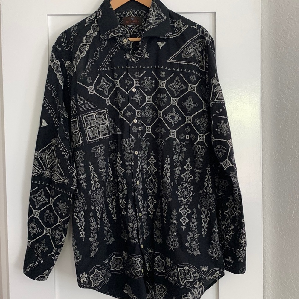 Mens Etro button down shirt.